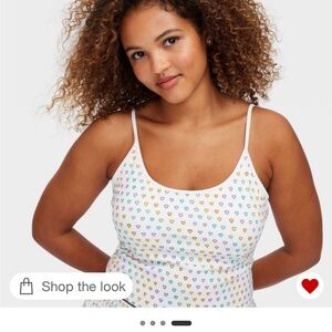 Women’s disco wave hearts tank top
Size S. Roller rabbit for target